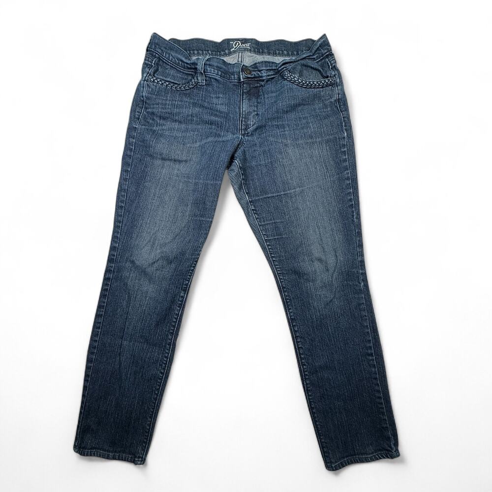 Old Navy The Diva Skinny Jeans Denim Braid Detail at Pockets Women's 10 Short